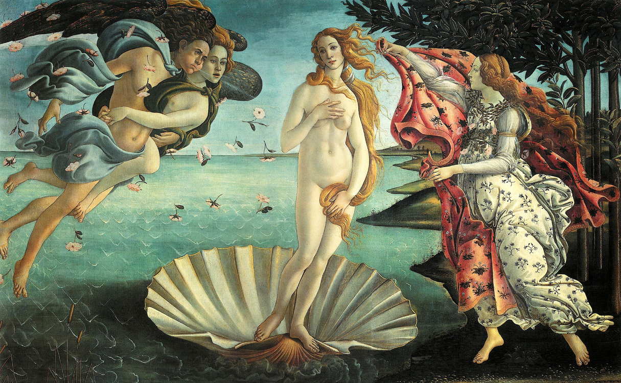 "Рождение Венеры", картина Сандро Боттичелли, Пафос, Кипр
