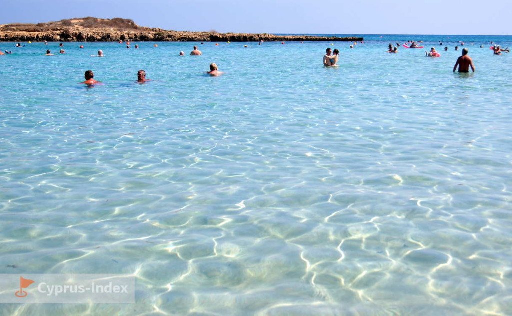 Мель на пляже Фиг Три Бей, Кипр