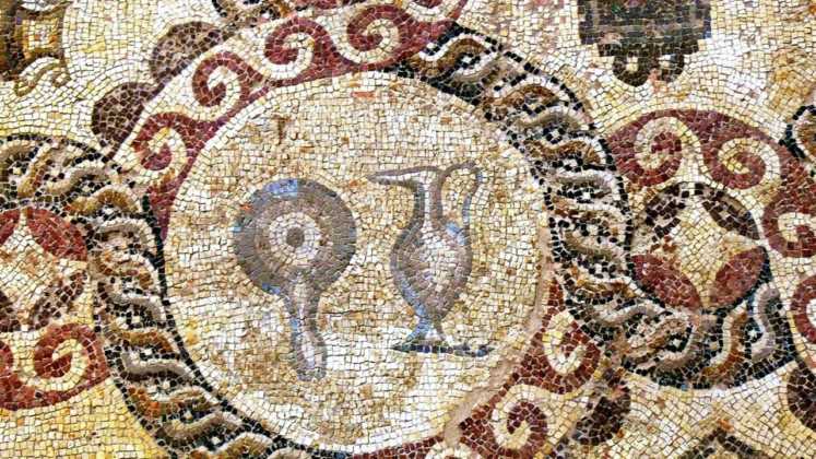 Дом Диониса. Фрагмент мозаики, Археологический парк Пафоса, Кипр