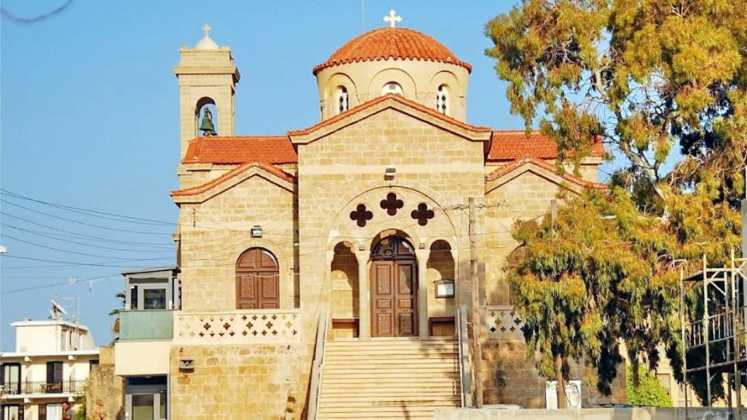 Центральный вход, Церковь Панагия Теоскепасти, Пафос, Кипр