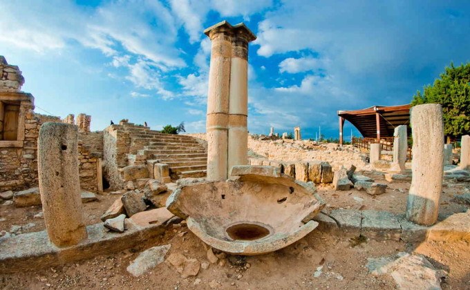 Древние раскопки в парке Курион, Лимассол, Кипр