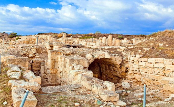 Раскопки древнего города Курион, Лимассол, Кипр