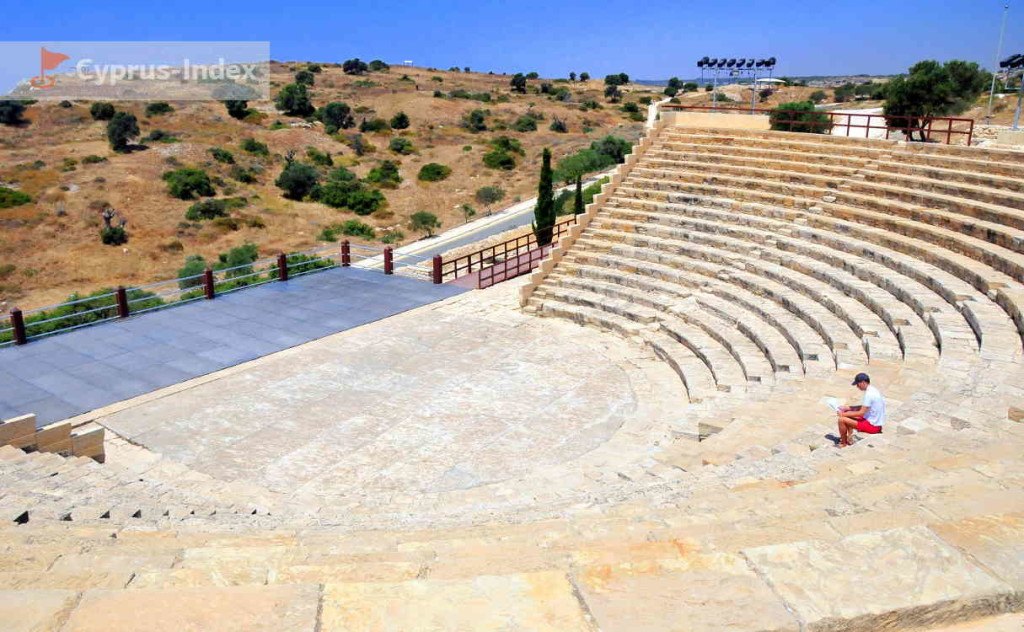 Амфитеатр в древнем городе Курион, Лимассол Кипр