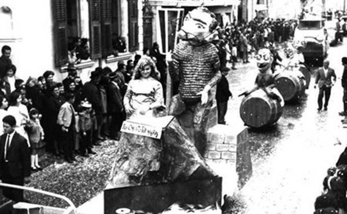 Кипр (1953) - Карнавал в Лимассоле, старое фото