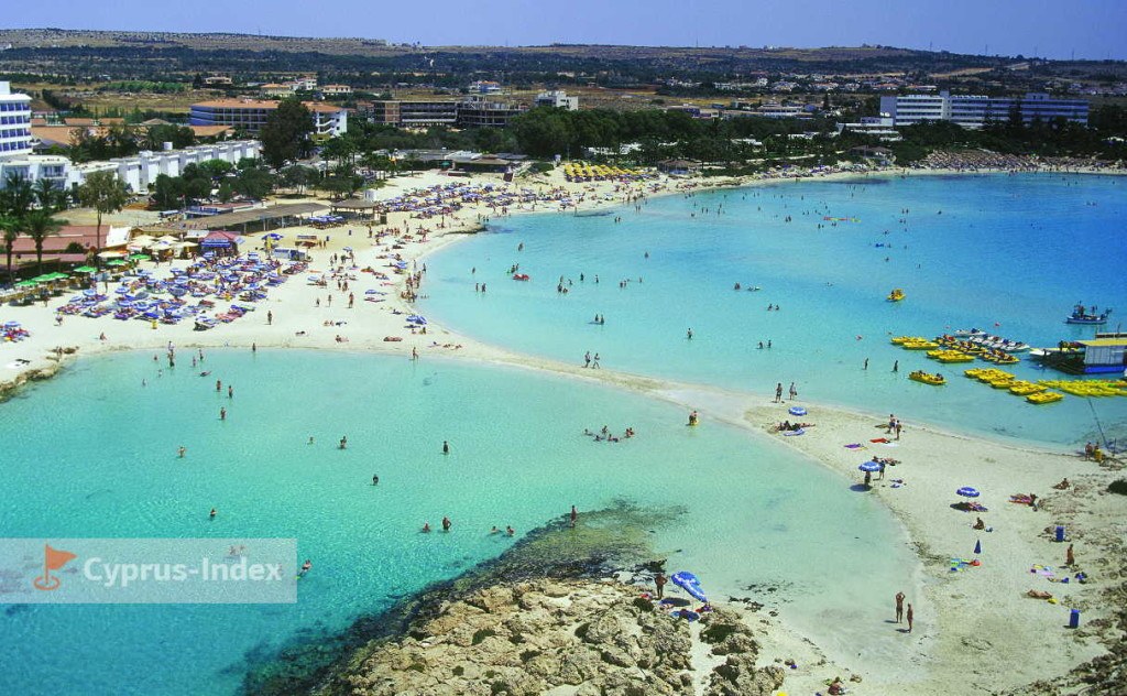 Пляж Нисси Бич и Ниси Бэй/ лучшие пляжи Кипра в Айя Напе