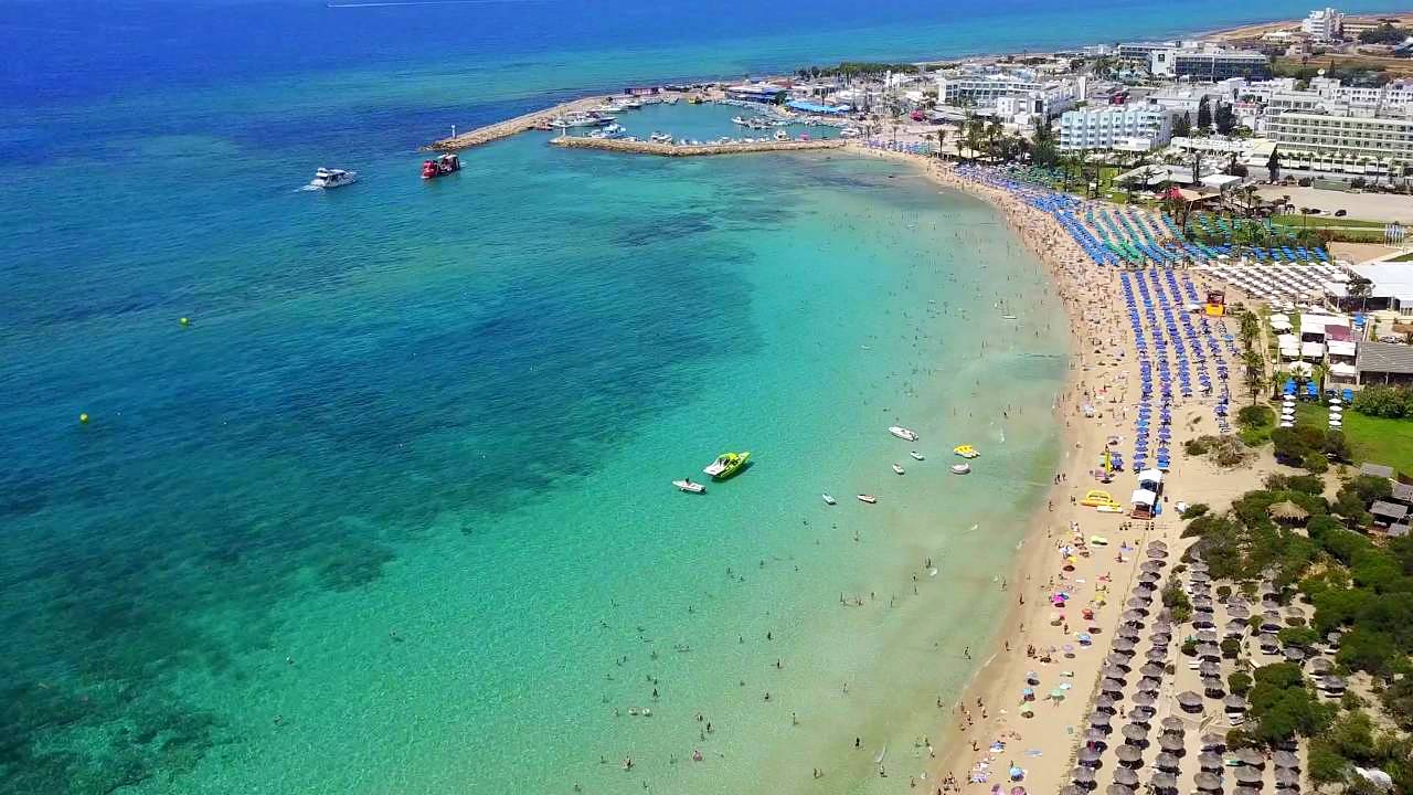 Общий вид , Пляж Пантаху, Айя Напа, Кипр