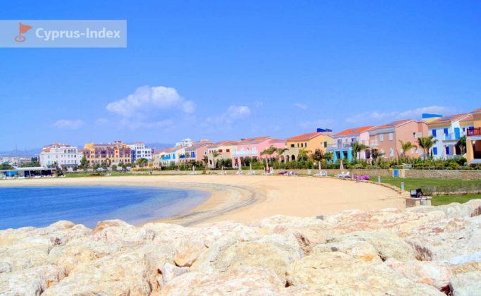 Пляж комплекса Peninsula Villas, Лимассол Марина, Кипр