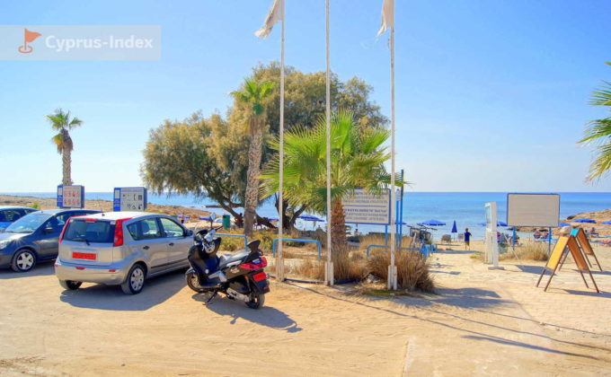 Вход на пляж, информационные табло, Пляж Аммос Кмбури, Айя-Напа, Кипр