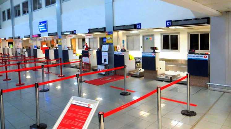 Стойки регистрации аэропорта Эрджан, Аэропорты Кипра