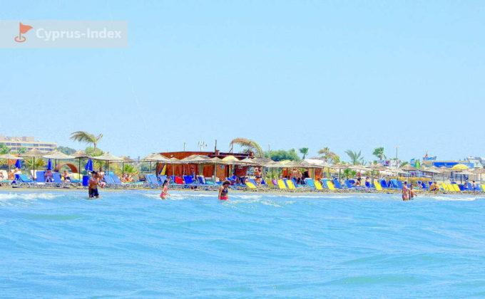 Пляжная зона слеваот Малинди, Пляж Малинди, Лимассол, Кипр