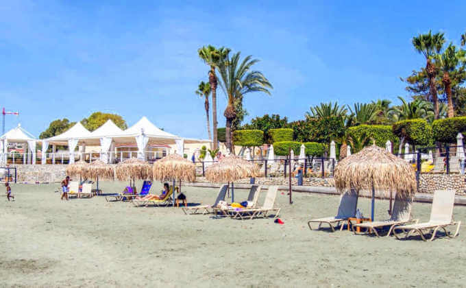 Пляж отеля, Отель Elias Beach, Лимассол, Кипр