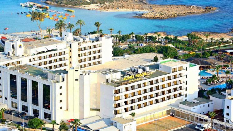 Здание отеля, Отель Adams Beach, Айя-Напа, Кипр
