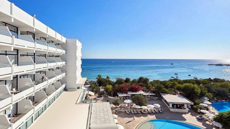 Вид с корпуса на море, Grecian Bay Hotel, Айя Напа, Кипр