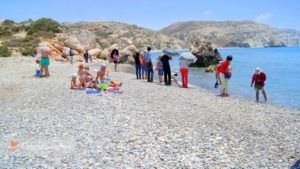Посетители пляжа, Петра Ту Ромиу, Пафос, Кипр