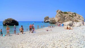Галька на пляже, Пафос, Кипр