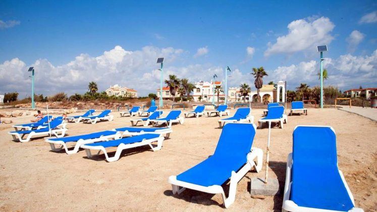 Удобства на пляже, Пляж Катсарка, Айя Напа, Кипр