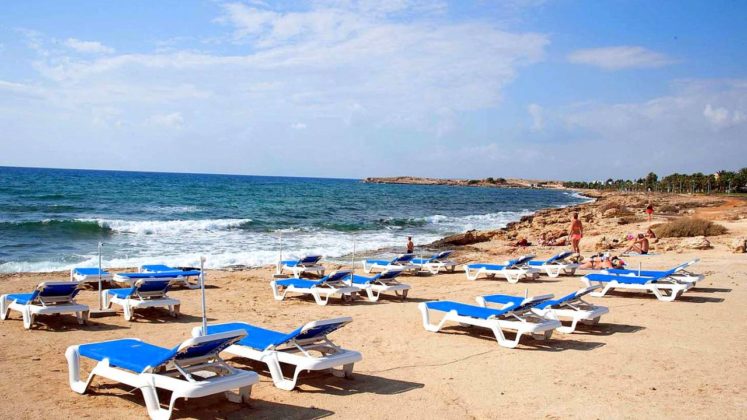 Пляж рядом с отелем, Anmaria Beach Hotel, Айя Напа, Кипр