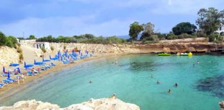 Бухта пляжа Грин Бей, Green Bay Beach, Протарас, Кипр