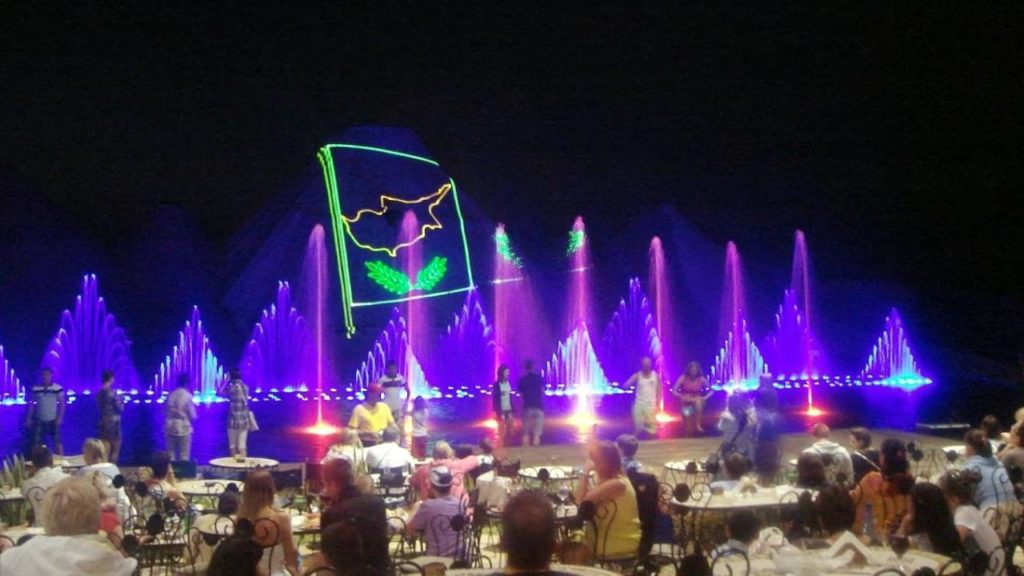 Лазерное шоу на воде, Шоу танцующих фонтанов, Протарас, Кипр