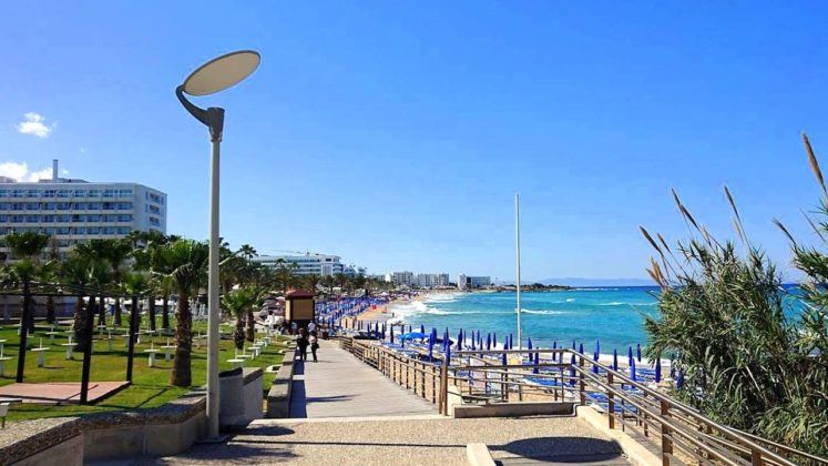 Начало пляжа Вриси А, пляж Вриси А, Протарас, Кипр