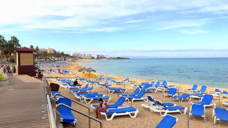 Инфраструктура пляжа Вриси А, пляж Вриси А, Протарас, Кипр