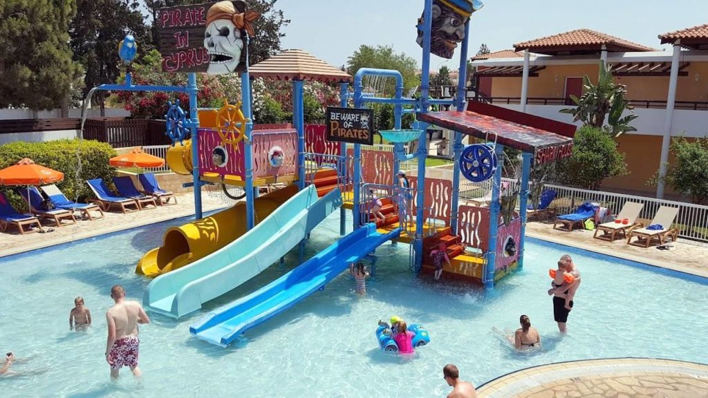 Детский аквапарк на территории отеля, Atlantica Aeneas Resort Spa, Айя Напа, Кипр
